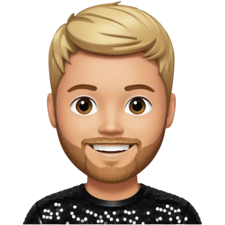 Brian McFadden from Westlife with black sequin outfit emoji