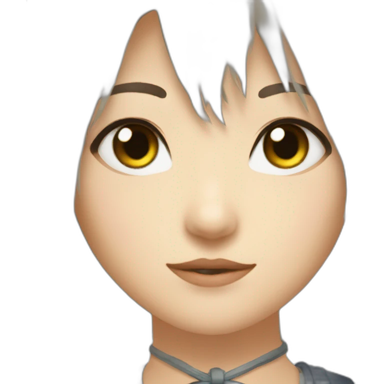 hitomi from cat's eye emoji