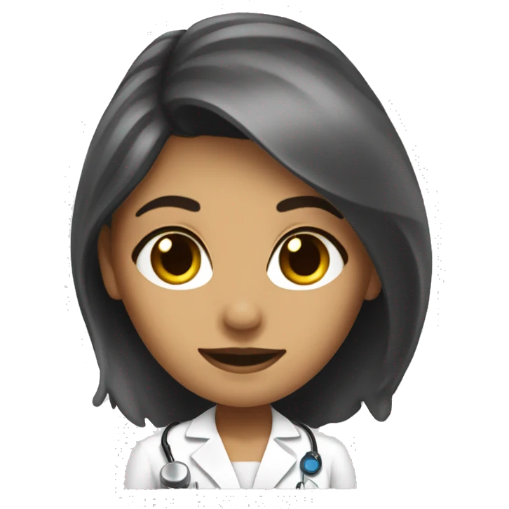 A girl doctor who does laser hair removal  emoji