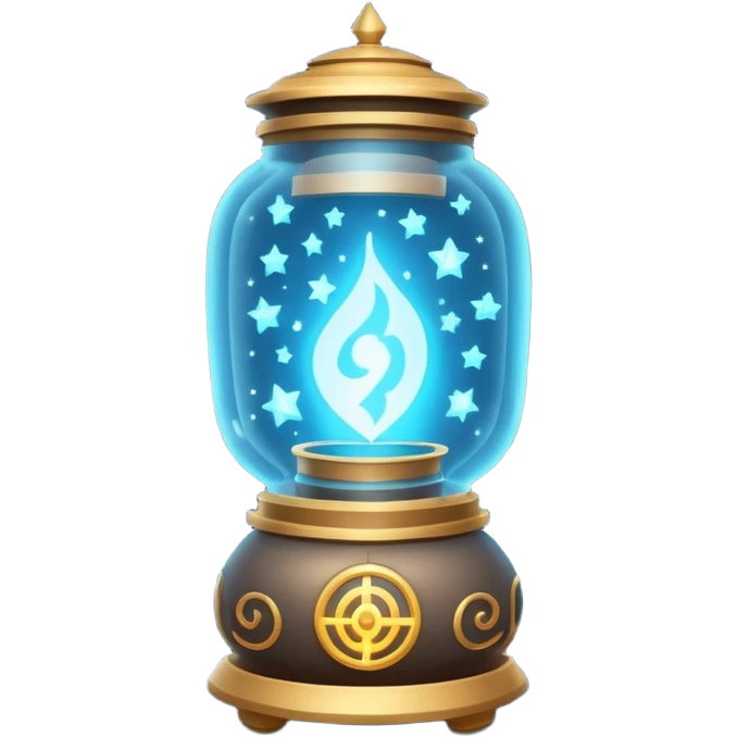cosmic magic lantern object icon, floating lantern with arcane energy, swirling stars inside, glowing ancient runes, epic fantasy aura, 3D cartoon, mobile game icon style, centered, clean background, no text, no watermark
 emoji