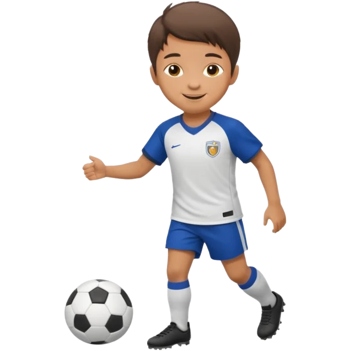 ребенок футболист emoji