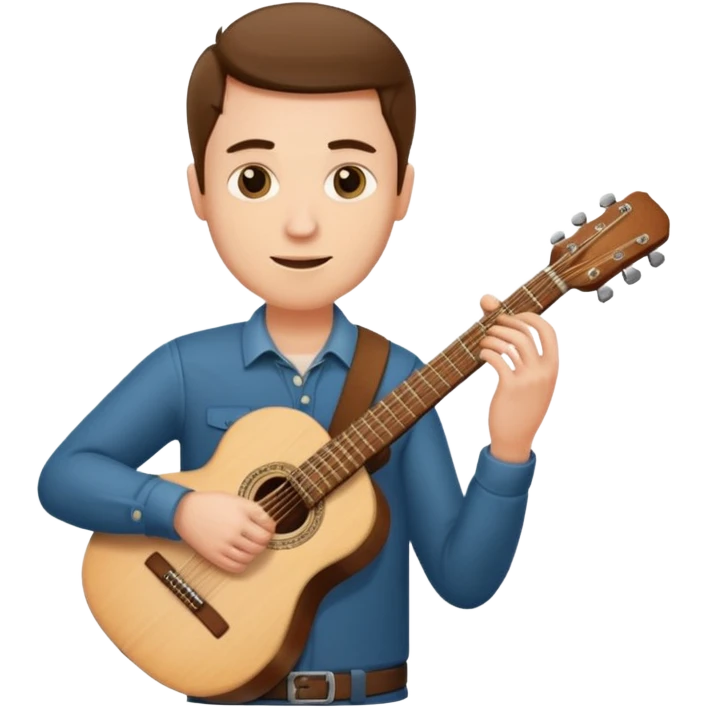 man holding guitar emoji