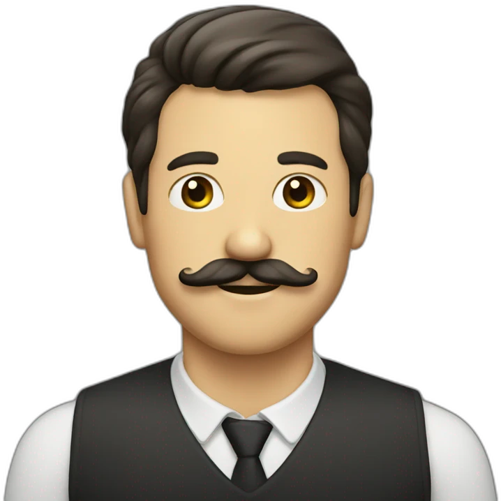Man with moustache emoji