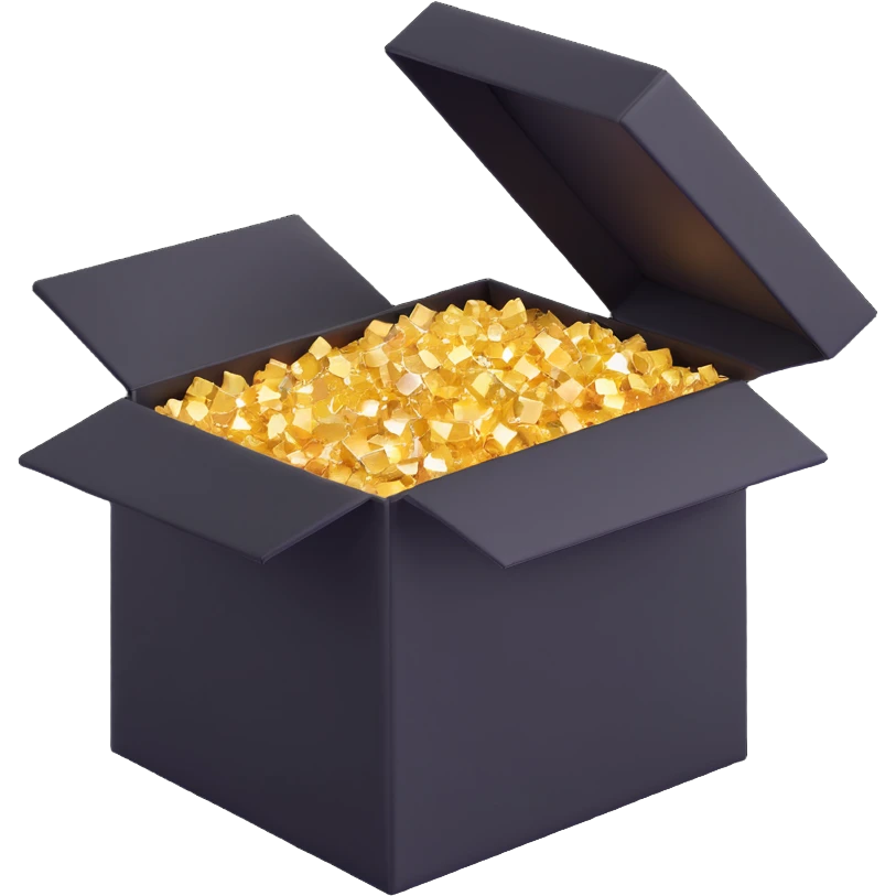 open box with sparkles inside emoji