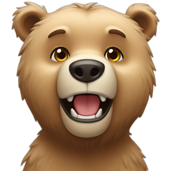 bear who say hello emoji