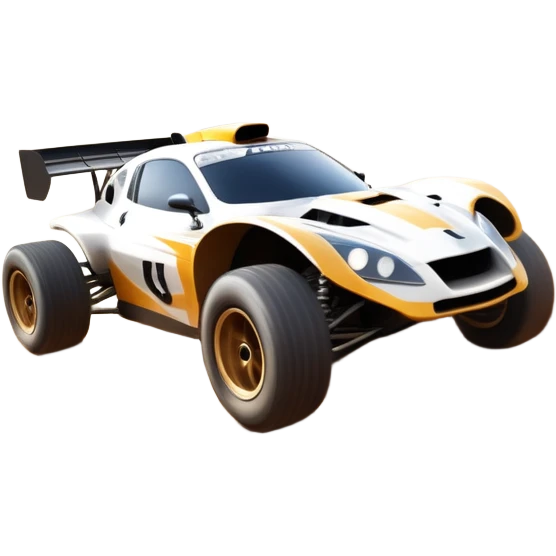A high-speed racing car or motorcycle zooming down a track, leaving a trail of dust and excitement. The scene conveys energy and adrenaline, with blurred motion showing the speed and precision of motorsport, set against a dynamic racing track backdrop. emoji