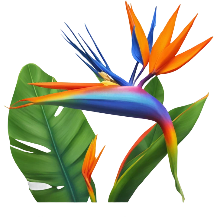 Bird of paradise plant emoji