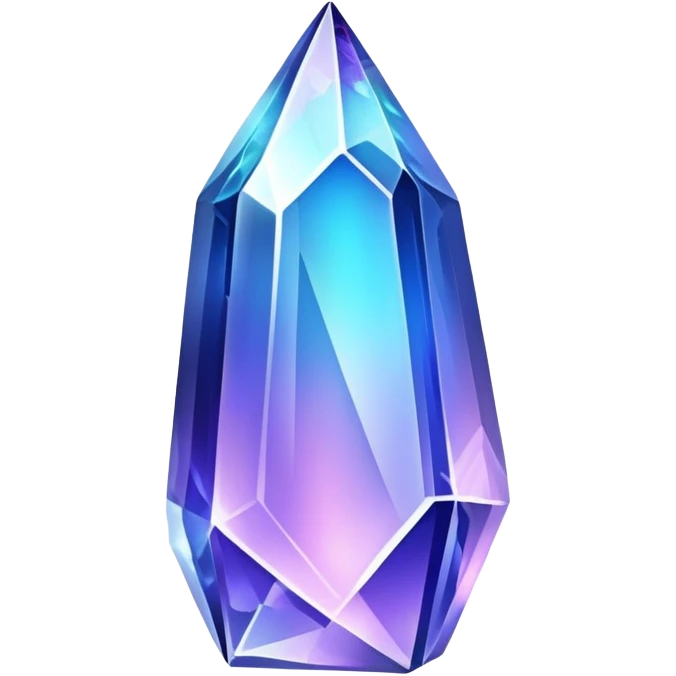 Indigo iridescent nebula crystal shard emoji