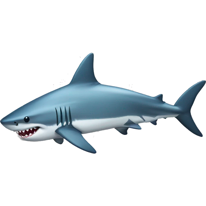 Shark with a bow emoji