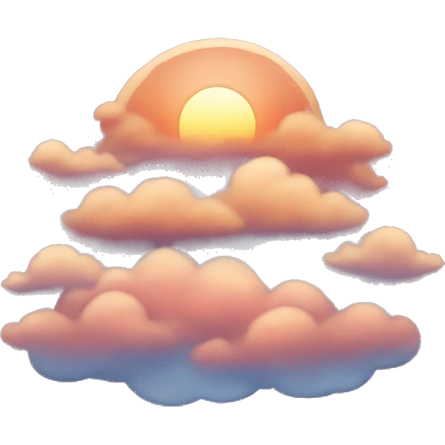 Sunset cloud emoji
