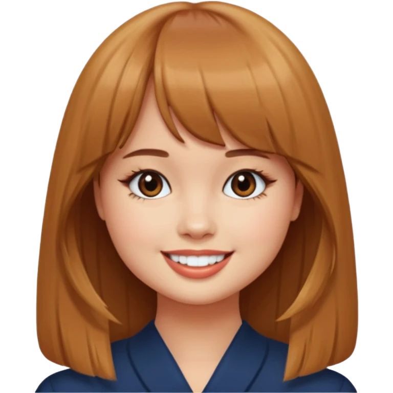 Debby Ryan with straight bangs emoji