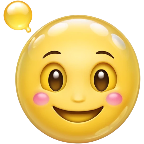 Emoji holding a bubble face  emoji