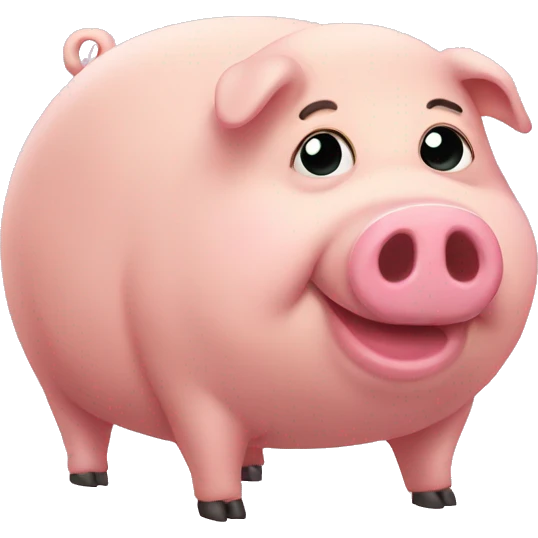 Fat pig emoji