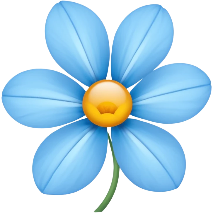 light blue  flower cute  emoji