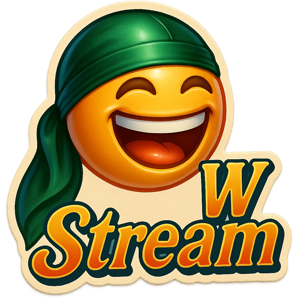 lol face
Change His durag To Green
Add the words W Stream emoji