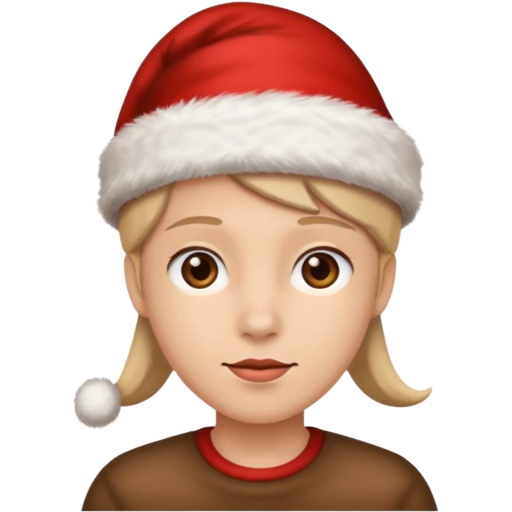 Christmas hat on a head emoji