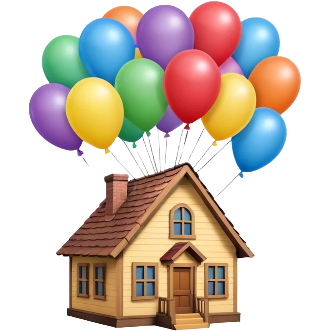 House with baloons from Disney Pixar movie UP! emoji