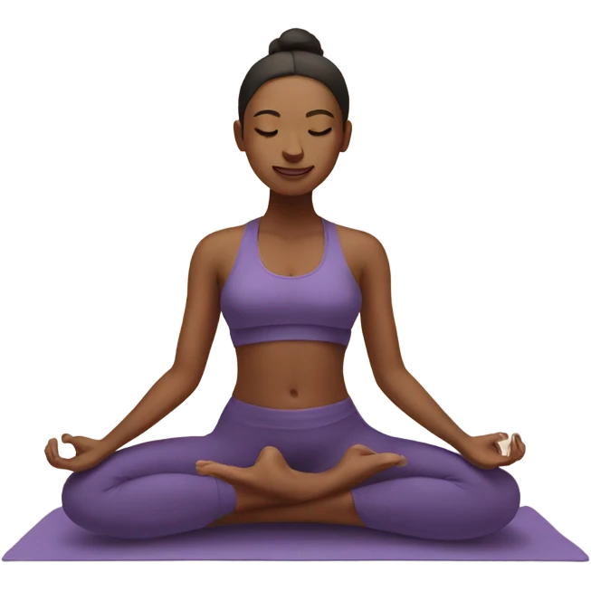 yoga woman emoji