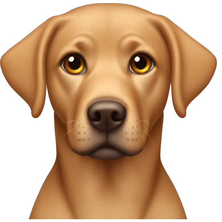 labrador-head- ginger brown eyes emoji