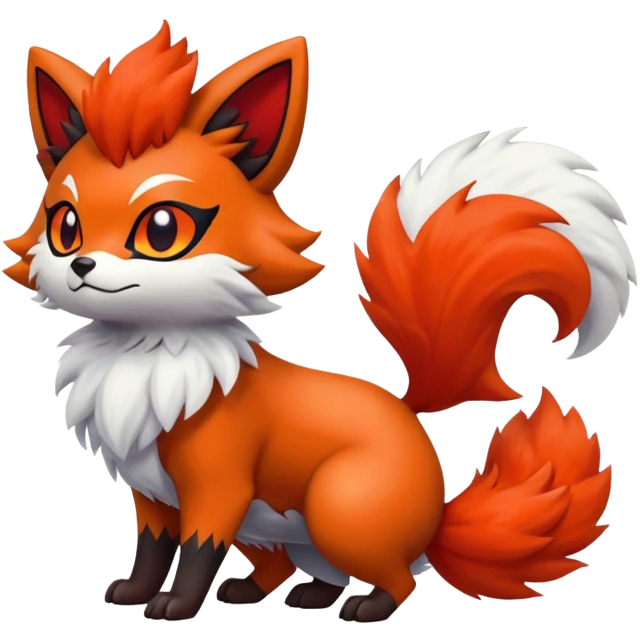 Zorua-Vulpix-Litten-Fakémon-hybrid-creature (full body)  emoji