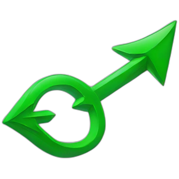 Green down arrow emoji