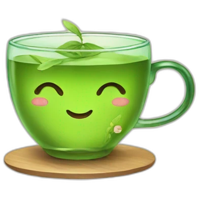green tea kawaii emoji