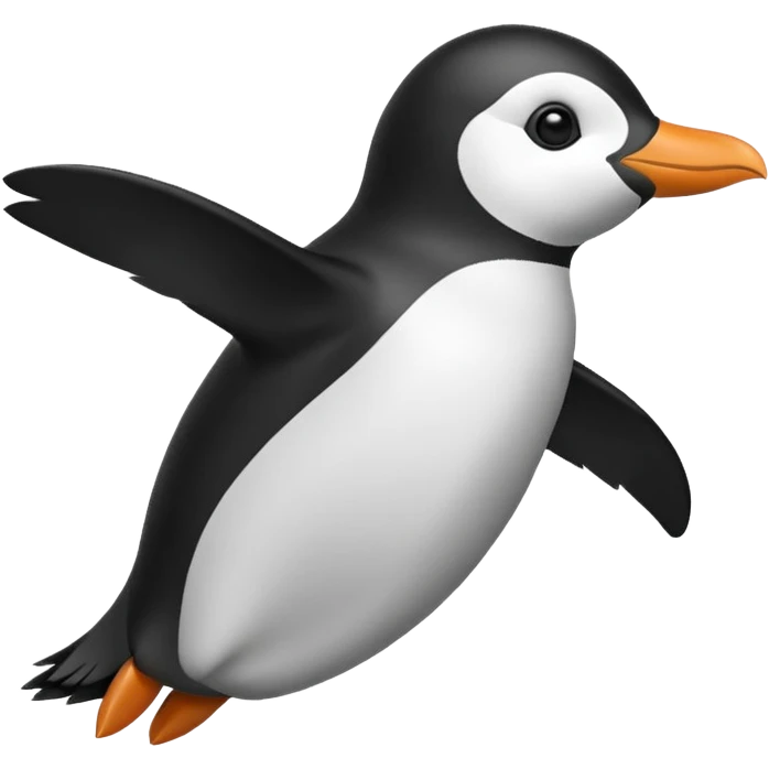 penguin flying emoji