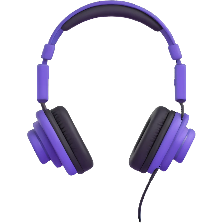 sound wave being enjoying music with headphones emoji