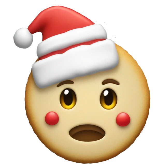 Christmas sugar cookie emoji