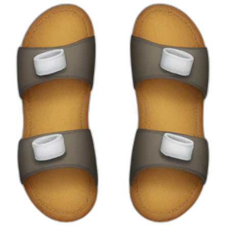 Sandals and socks emoji