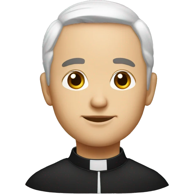 white catholic priest emoji