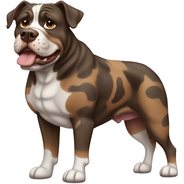 Américain Bully xxl brown merle  emoji