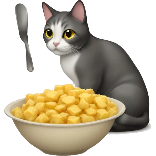 cat feeding prohibited emoji