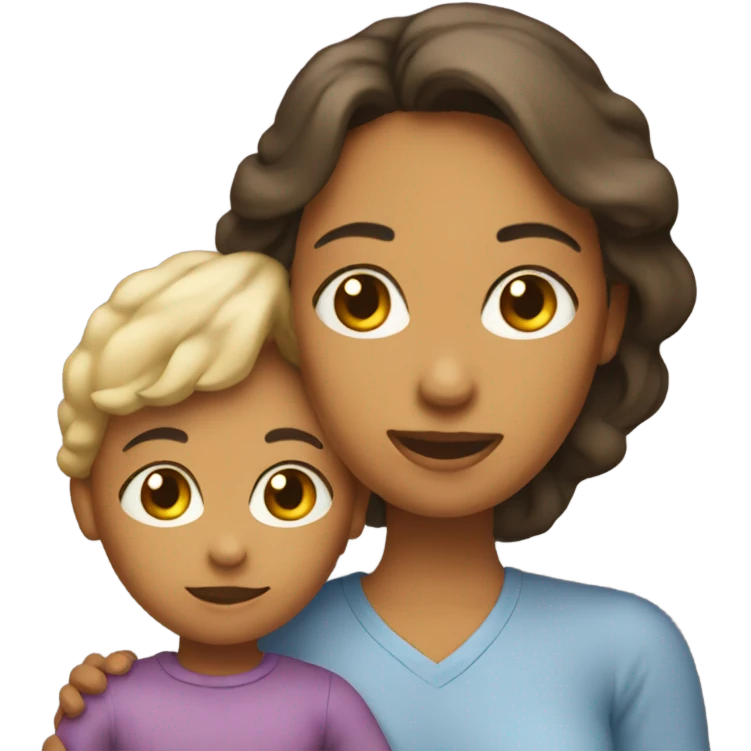 a mom who love his child emoji
