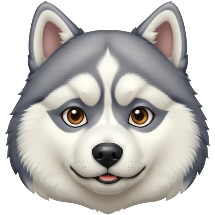 Fat husky  emoji