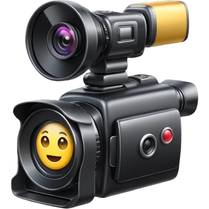 Video camera with elements 1-2 of others emoji emoji