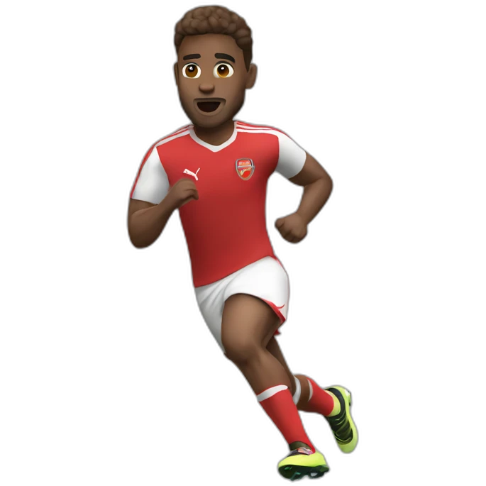 arsenal player running emoji