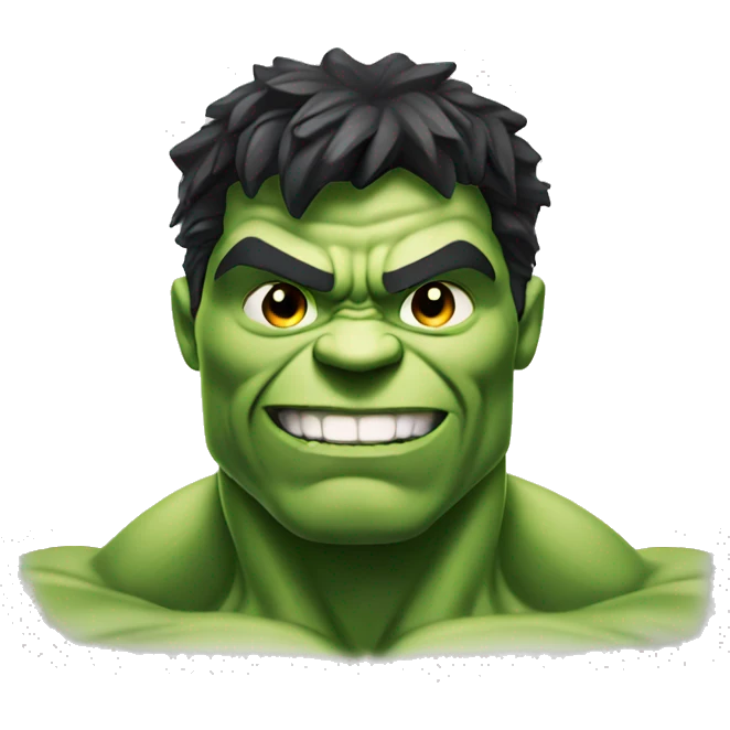 Hulk smiling  emoji