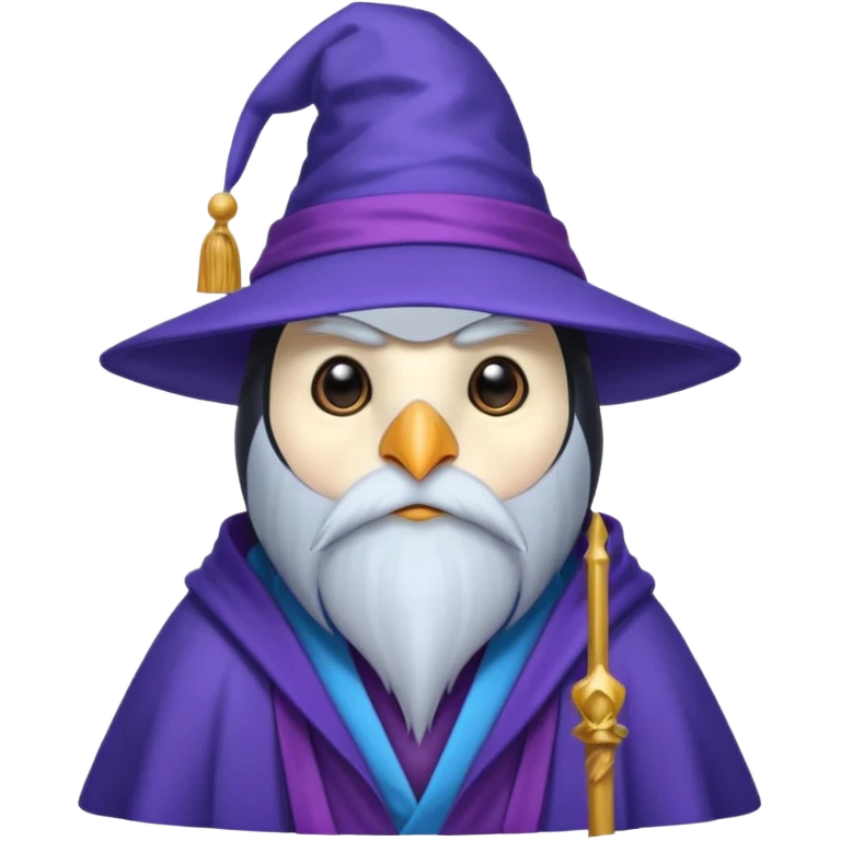Penguin Wizard emoji
