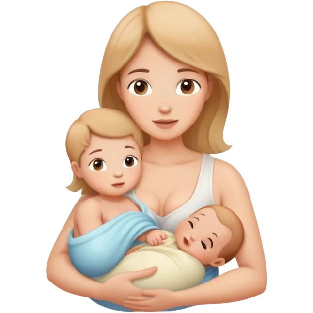 breastfeeding mother and baby emoji