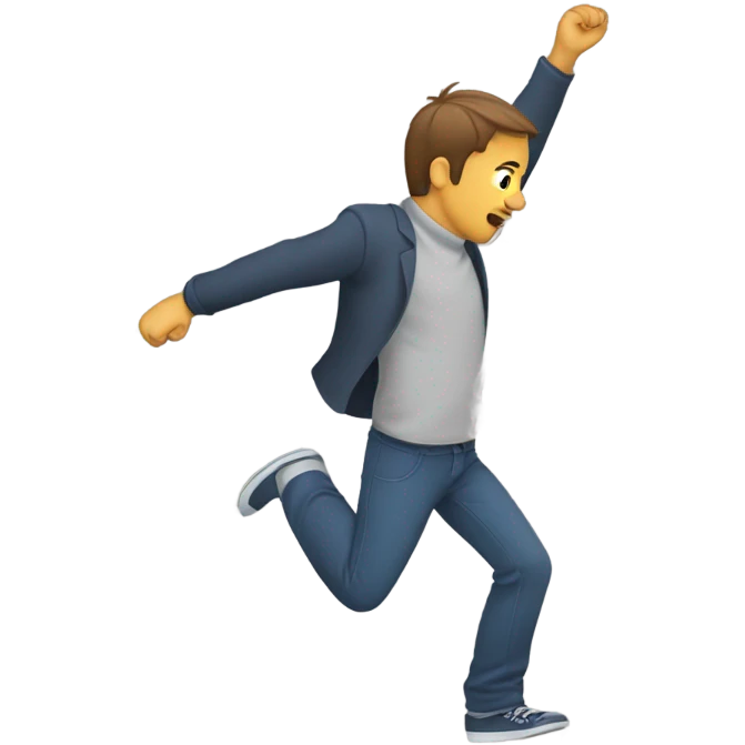 Falling backwards  emoji