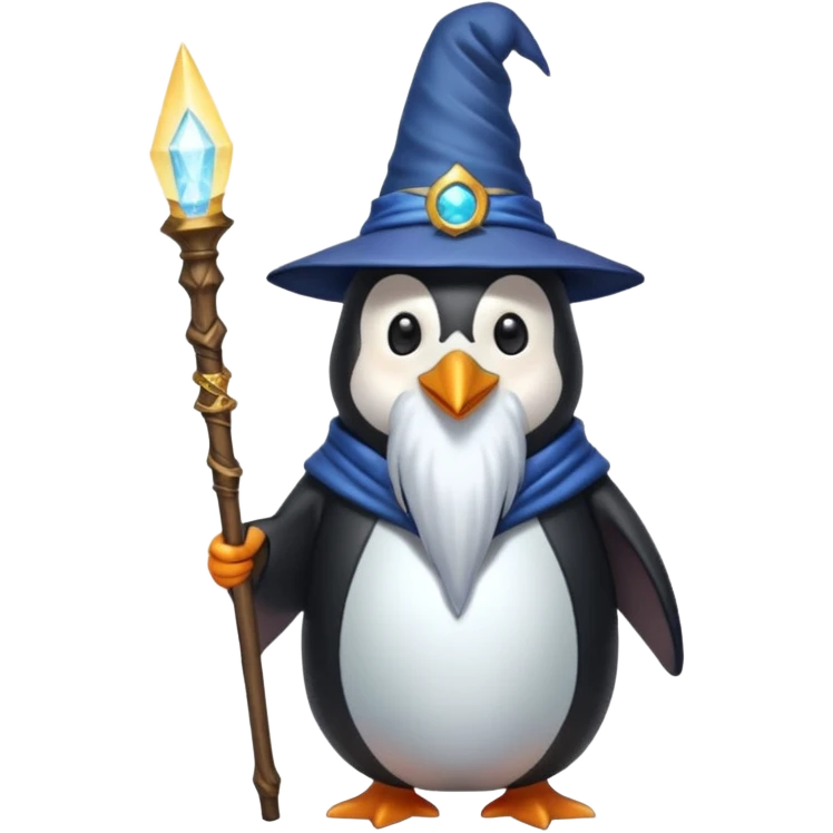 Penguin Wizard emoji