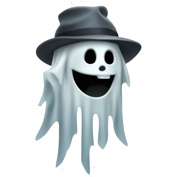 Cool ghost emoji