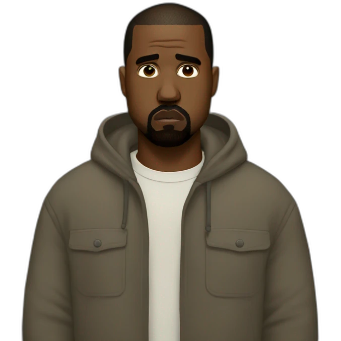 depressed kanye west emoji