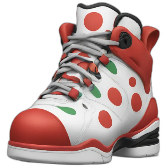 Clown with Jordan shoes  emoji