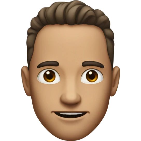 A face with a guy with an incredible jaw line emoji