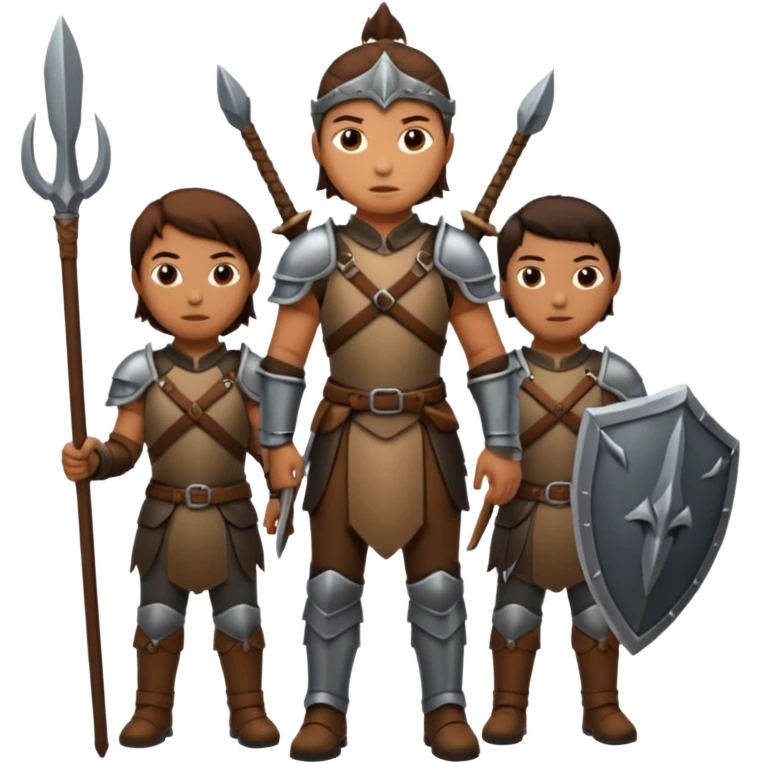Hunters in ancient times emoji