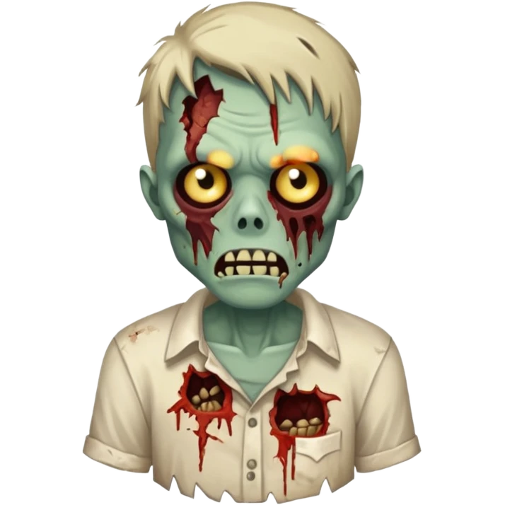 zombie with shirt emoji