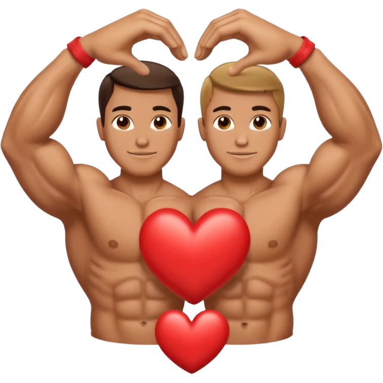 Two biceps making a heart emoji