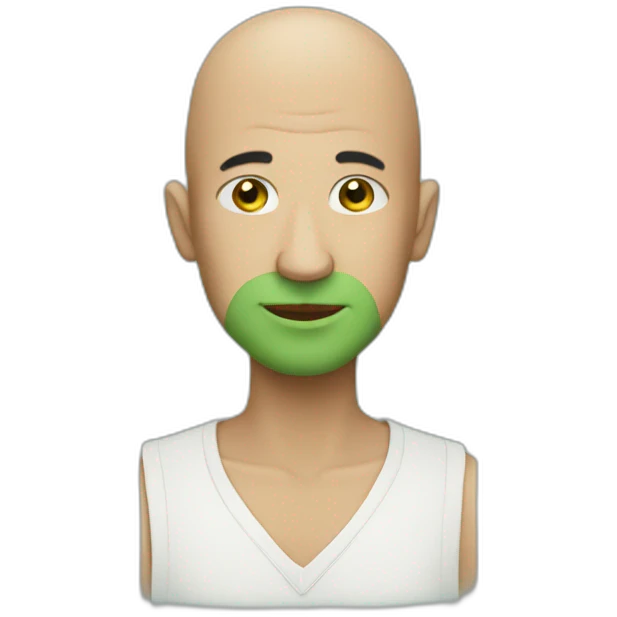 Green Bald emoji
